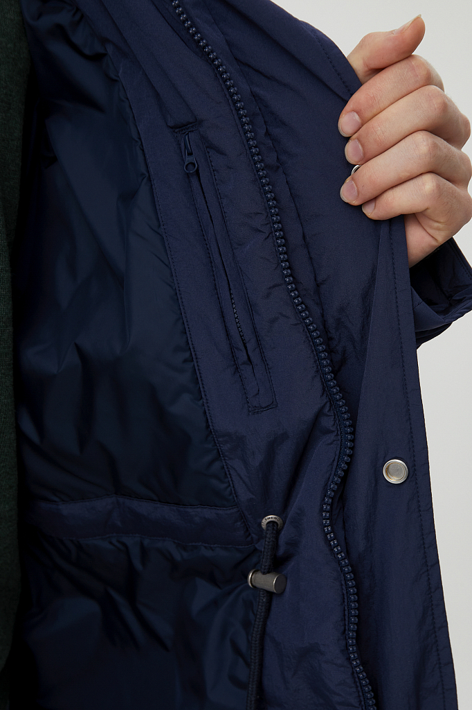 Куртка мужская Finn Flare FAB21043 синяя 2XL