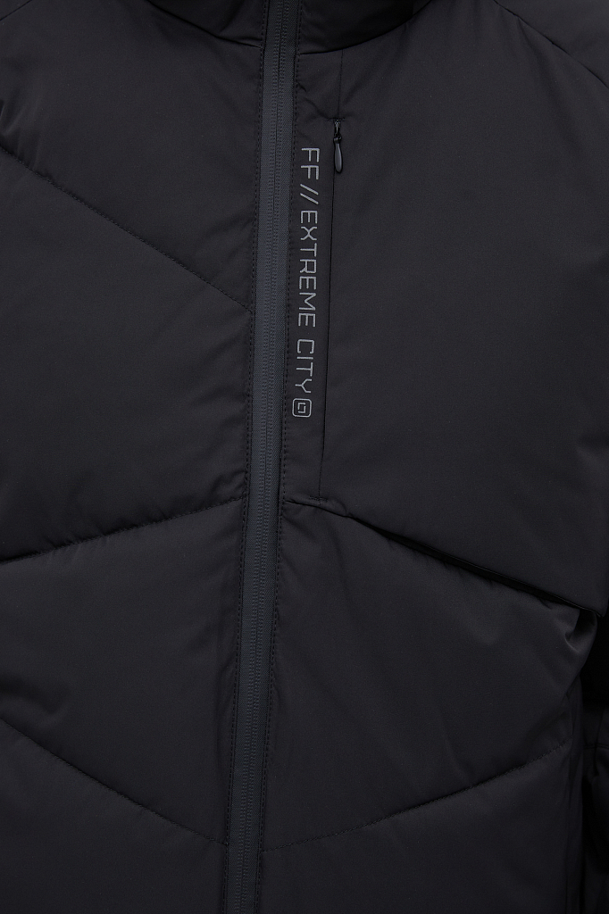 Зимняя куртка мужская Finn Flare FWB21076 черная 3XL