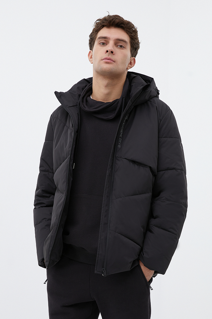 Зимняя куртка мужская Finn Flare FWB21076 черная 3XL