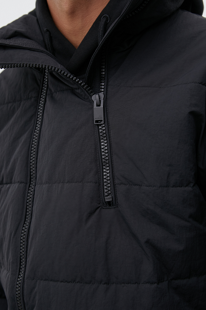 Зимняя куртка мужская Finn Flare FWB21016 черная 2XL