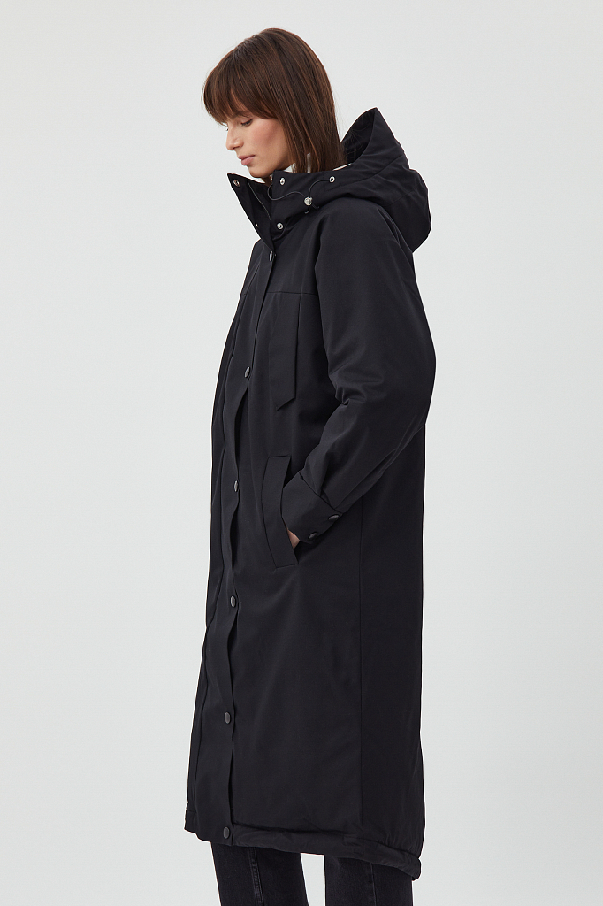Пальто женское Finn Flare FWB11030 черное XL