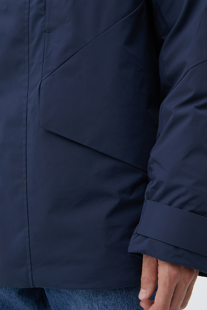 Зимняя куртка мужская Finn Flare FWB61028 синяя 2XL