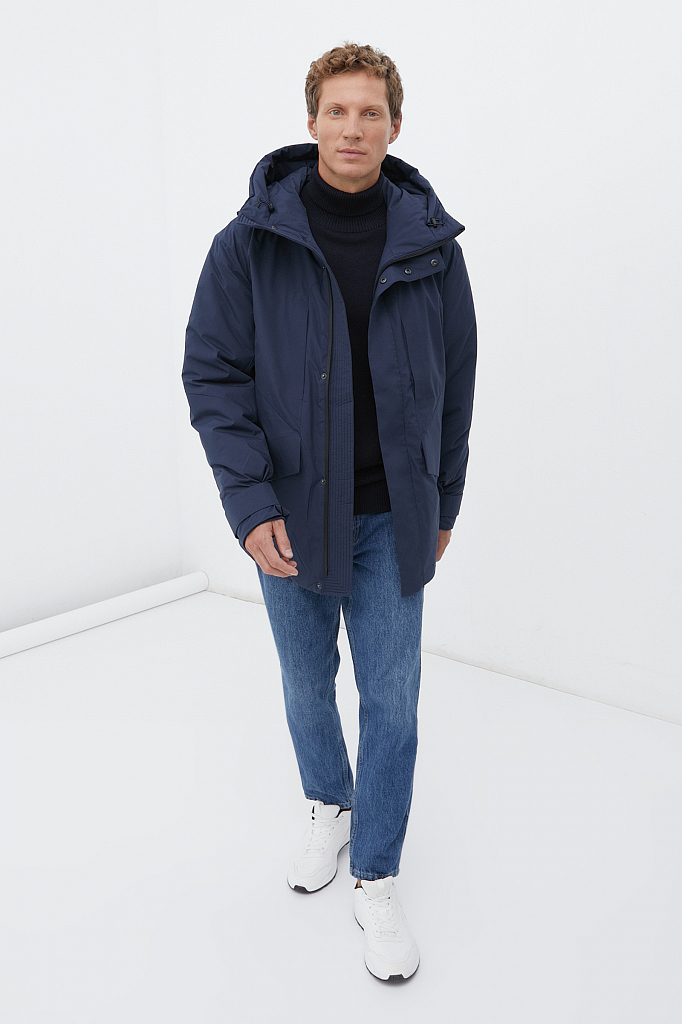 Зимняя куртка мужская Finn Flare FWB61028 синяя 2XL