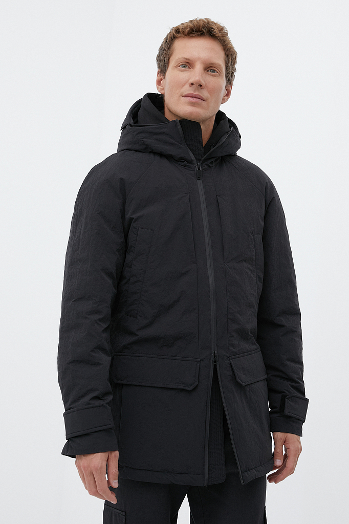 Зимняя куртка мужская Finn Flare FWB61033 черная XL