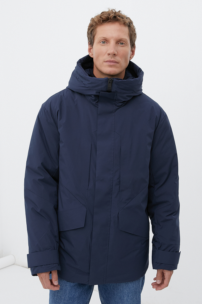 Зимняя куртка мужская Finn Flare FWB61028 синяя XL