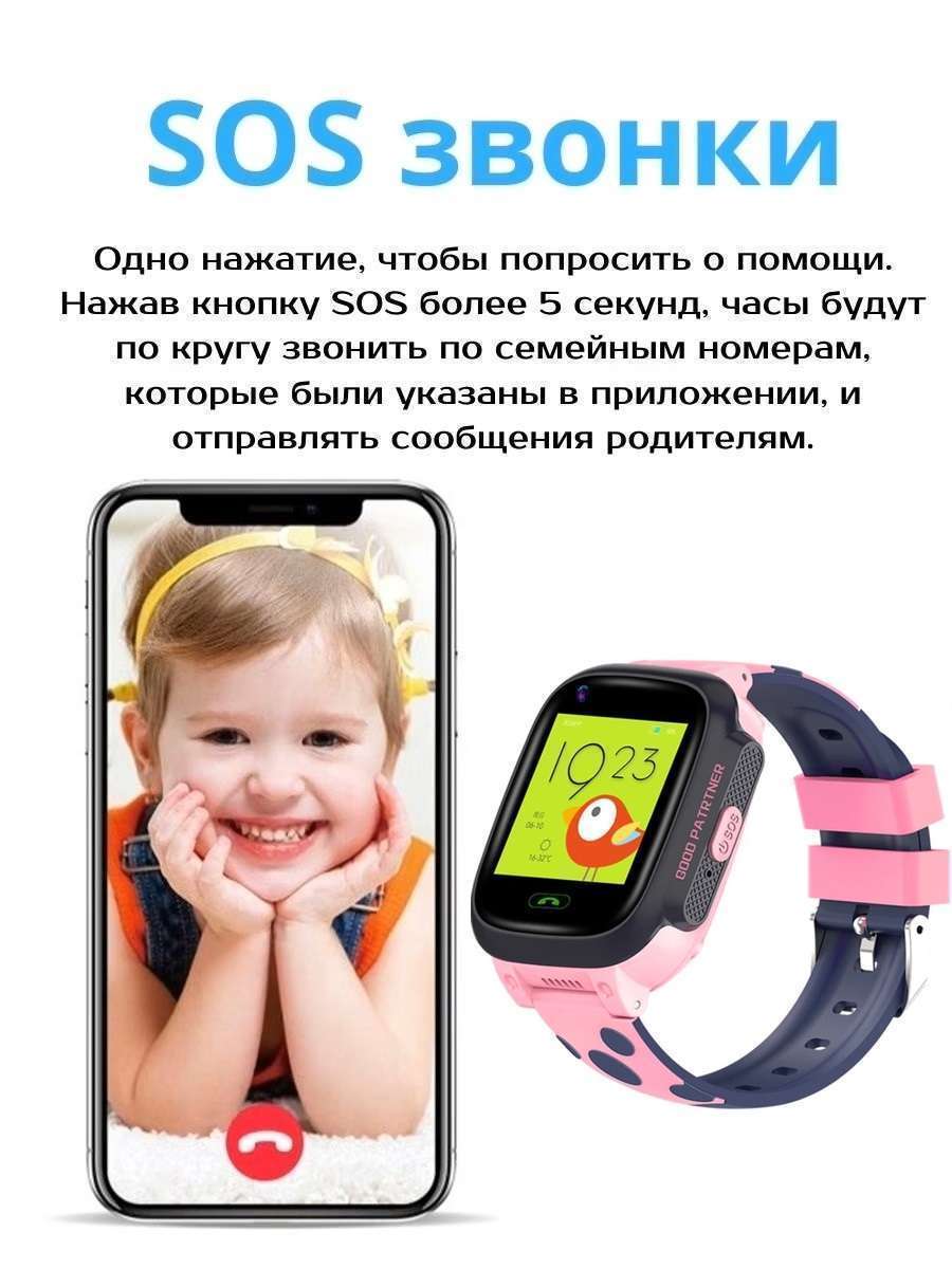 Смарт-часы Smart Baby Watch Y95, 4G, Wi-Fi и GPS, с видеозвонком и SIM card  (розовый) - отзывы покупателей на маркетплейсе Мегамаркет | Артикул:  600003753558