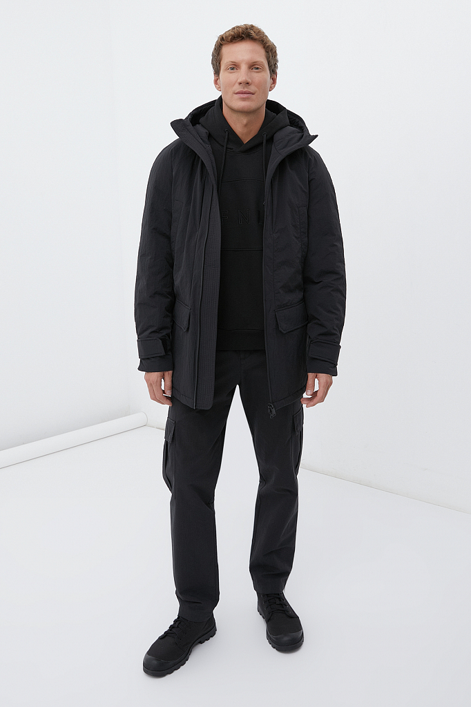 Зимняя куртка мужская Finn Flare FWB61033 черная 3XL