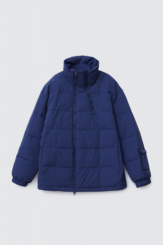 Зимняя куртка мужская Finn Flare FWB21016 синяя XL