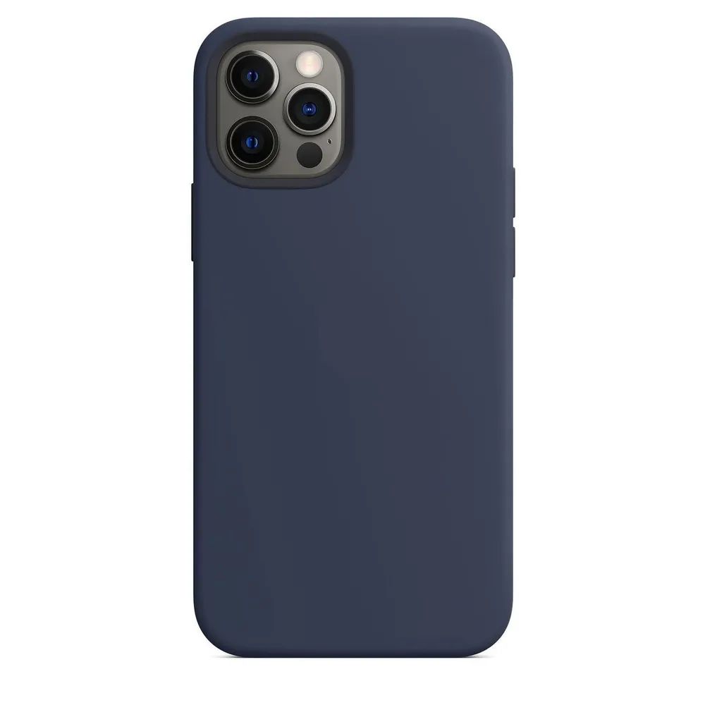 Чехол Silicon Case with MagSafe и Анимация цвета для iPhone 12/12 Pro 6.1  (4), темно-синий – купить в Москве, цены в интернет-магазинах на Мегамаркет