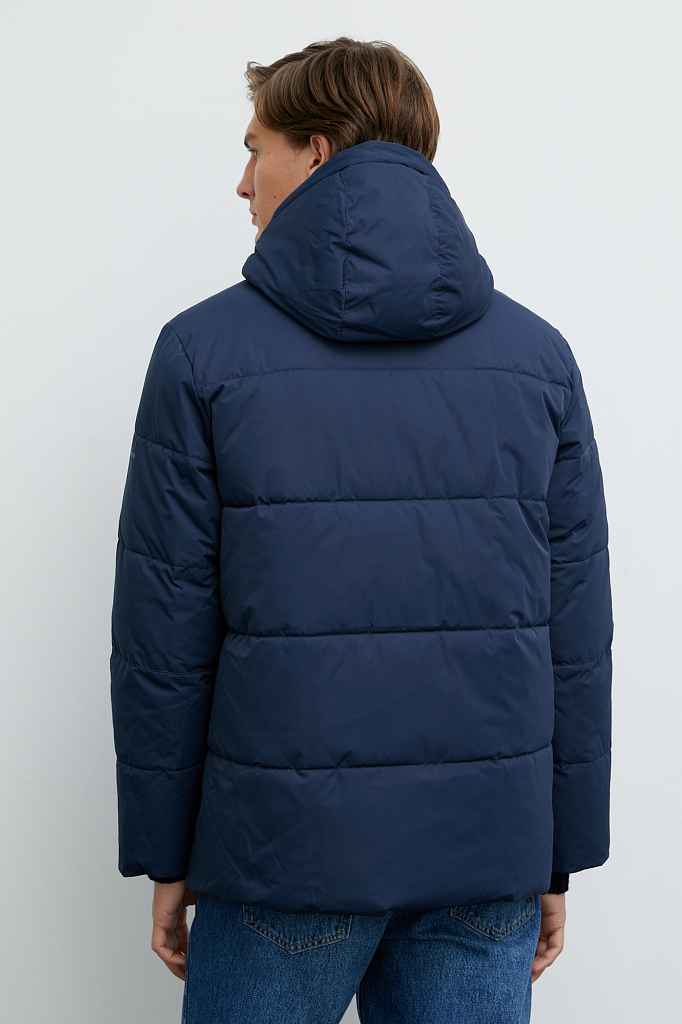 Зимняя куртка мужская Finn Flare FWB21076 синяя XL