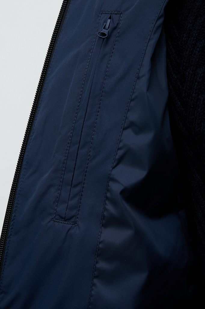 Зимняя куртка мужская Finn Flare FWB21076 синяя XL