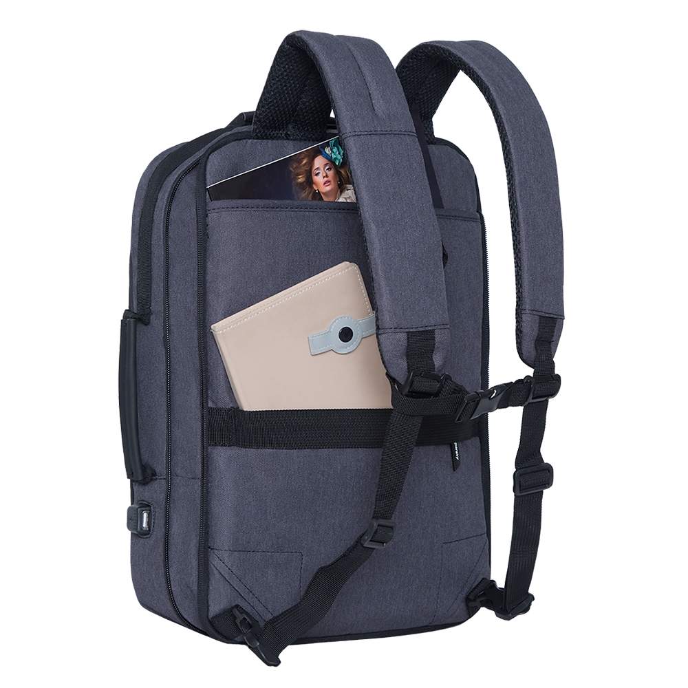 Сумка-рюкзак мужская Grizzly RQk-013 черная