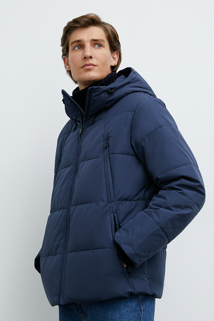 Зимняя куртка мужская Finn Flare FWB21011 синяя 3XL
