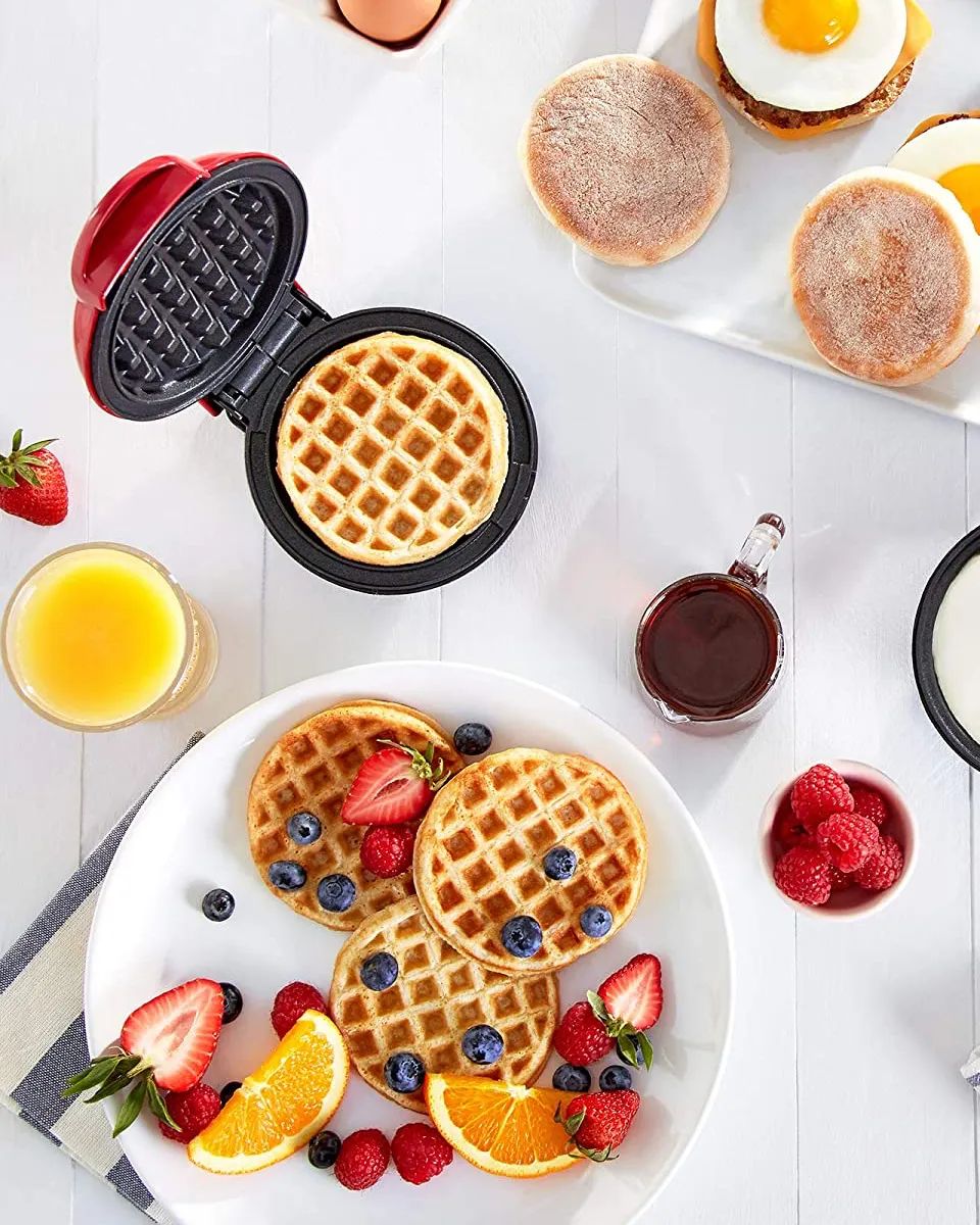 Вафельница MINI WAFFLE, красный - отзывы покупателей на маркетплейсе  Мегамаркет | Артикул: 600004855764