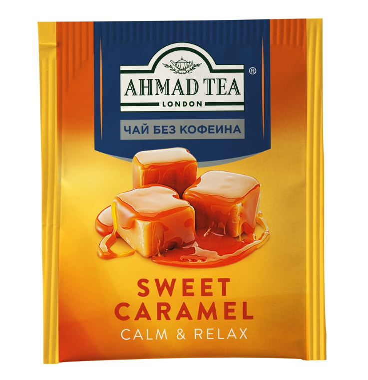 Ахмад без кофеина. Чай десертный. Чай черный Ahmad Tea без кофеина в пакетиках, 20 шт х 2 г.