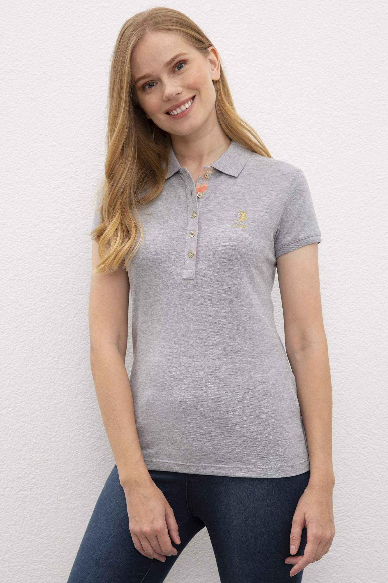 Футболка женская U.S. POLO Assn. G082SZ0110RP01IY020-011 серая XS