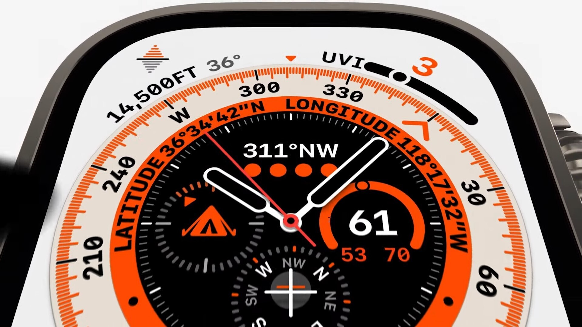 Apple Watch Ultra GPS + Cellular 49mm Titanium Case with Yellow/Beige