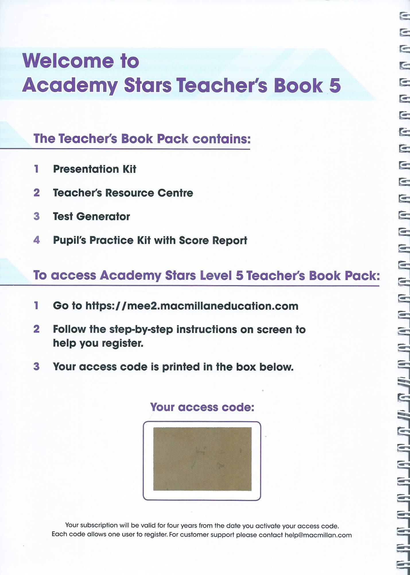 Academy Stars 5 teacher's book.