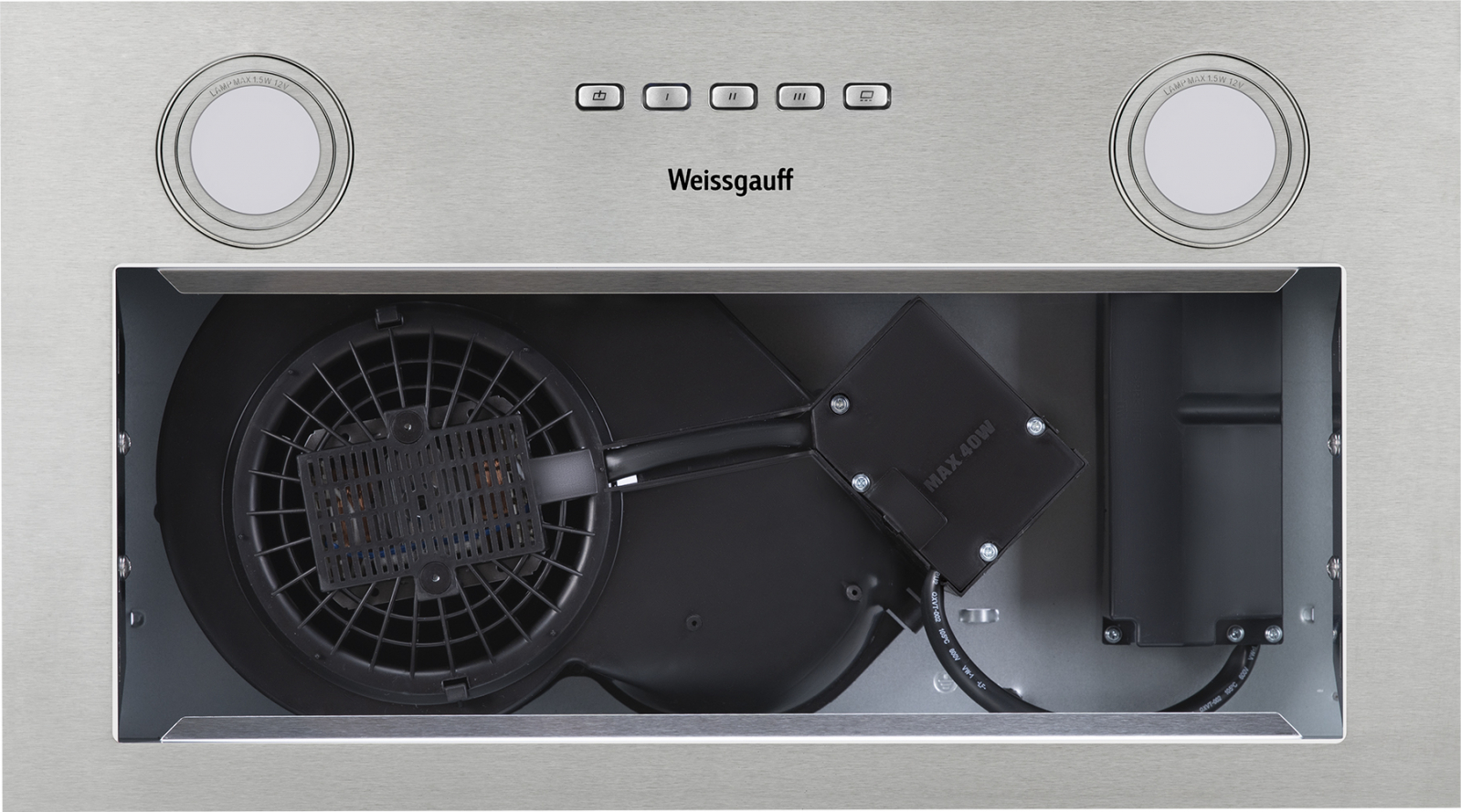  встраиваемая Weissgauff FIONA 60 X серебристый - характеристики .