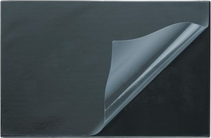 Коврик на стол Attache черный с прозрачным листом 38х59 см