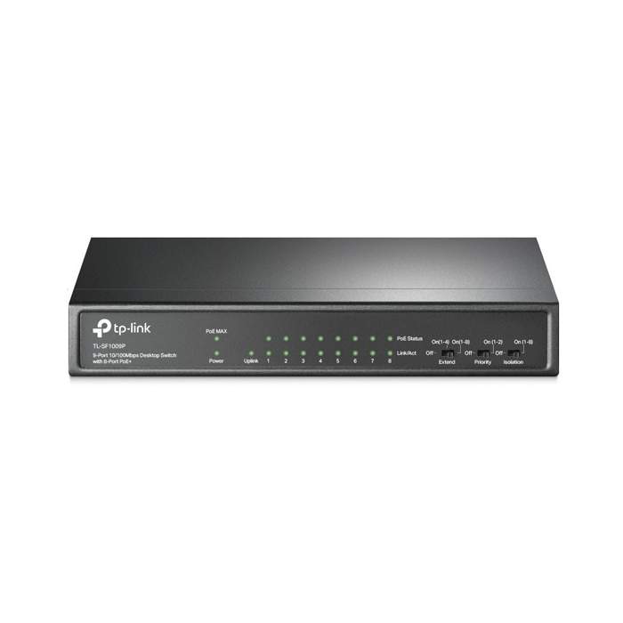 Коммутатор TP-Link TL-SF1009P Black - купить в Мегамаркет РнД, цена на Мегамаркет