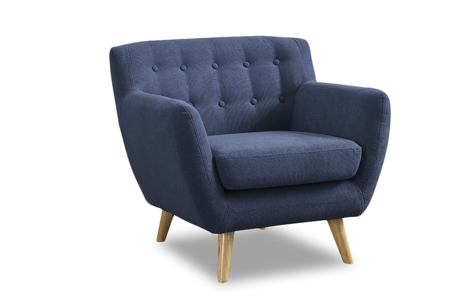 Кресло iModern Copenhagen, синий/коричневый