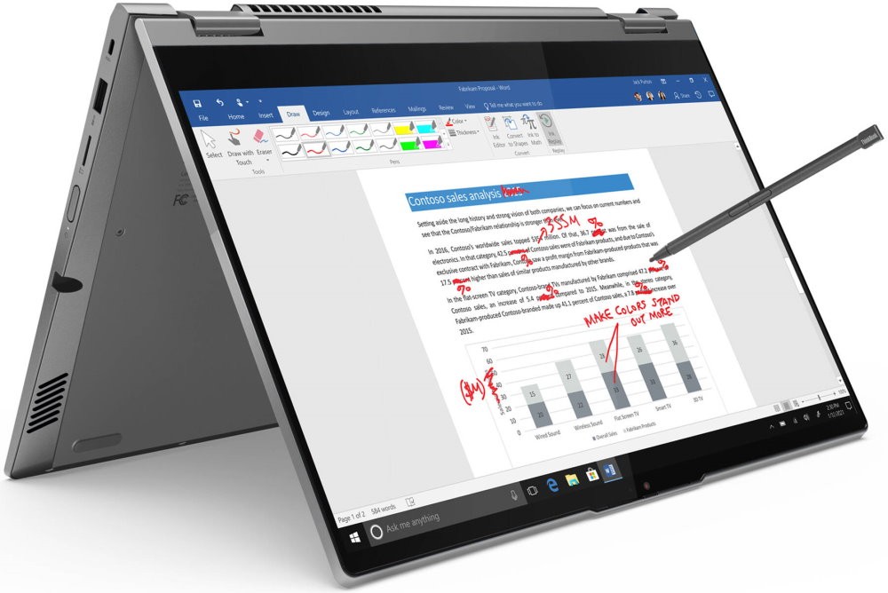 Ноутбук-трансформер Lenovo Thinkbook 14s Yoga ITL Gray (20WE0000RU)
