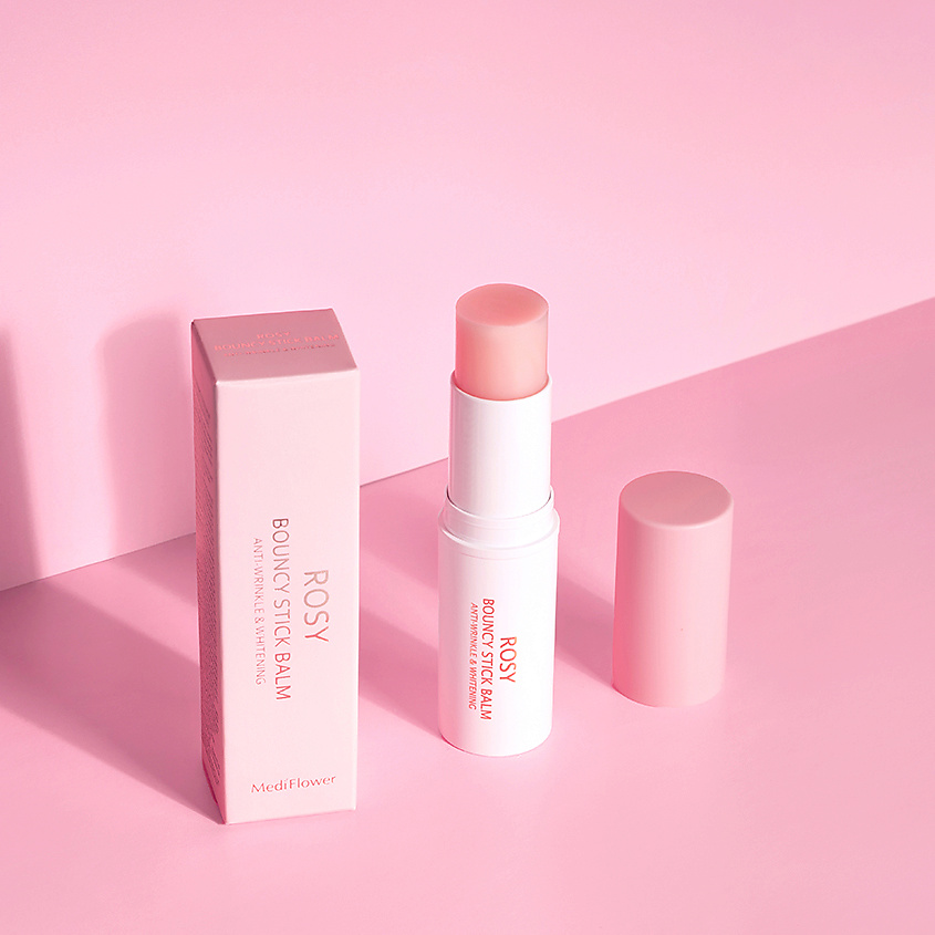 Крем стик для лица. Mediflower Rosy bouncy Stick Balm. Крем в стиках для лица в io АО ua. Стик крем розовый Корея для чего.