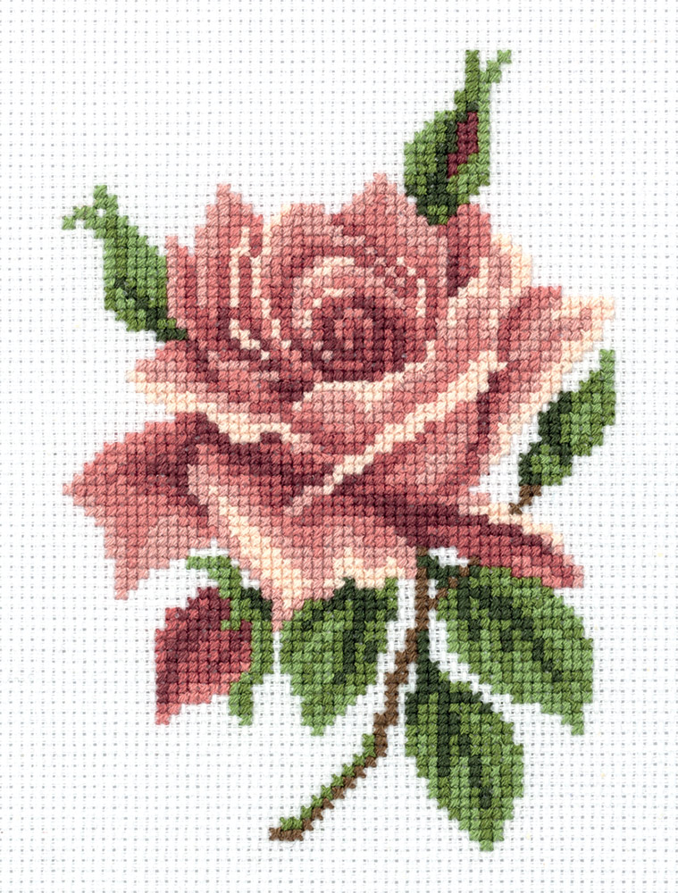 Набор ДТ Вышивка крестом Розовые розы 50*50 см VS-0016