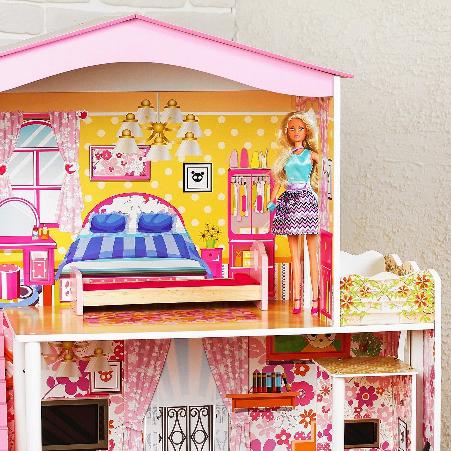 Кукольный дом «Яркий интерьер», с мебелью купить за рублей - Podarki-Market