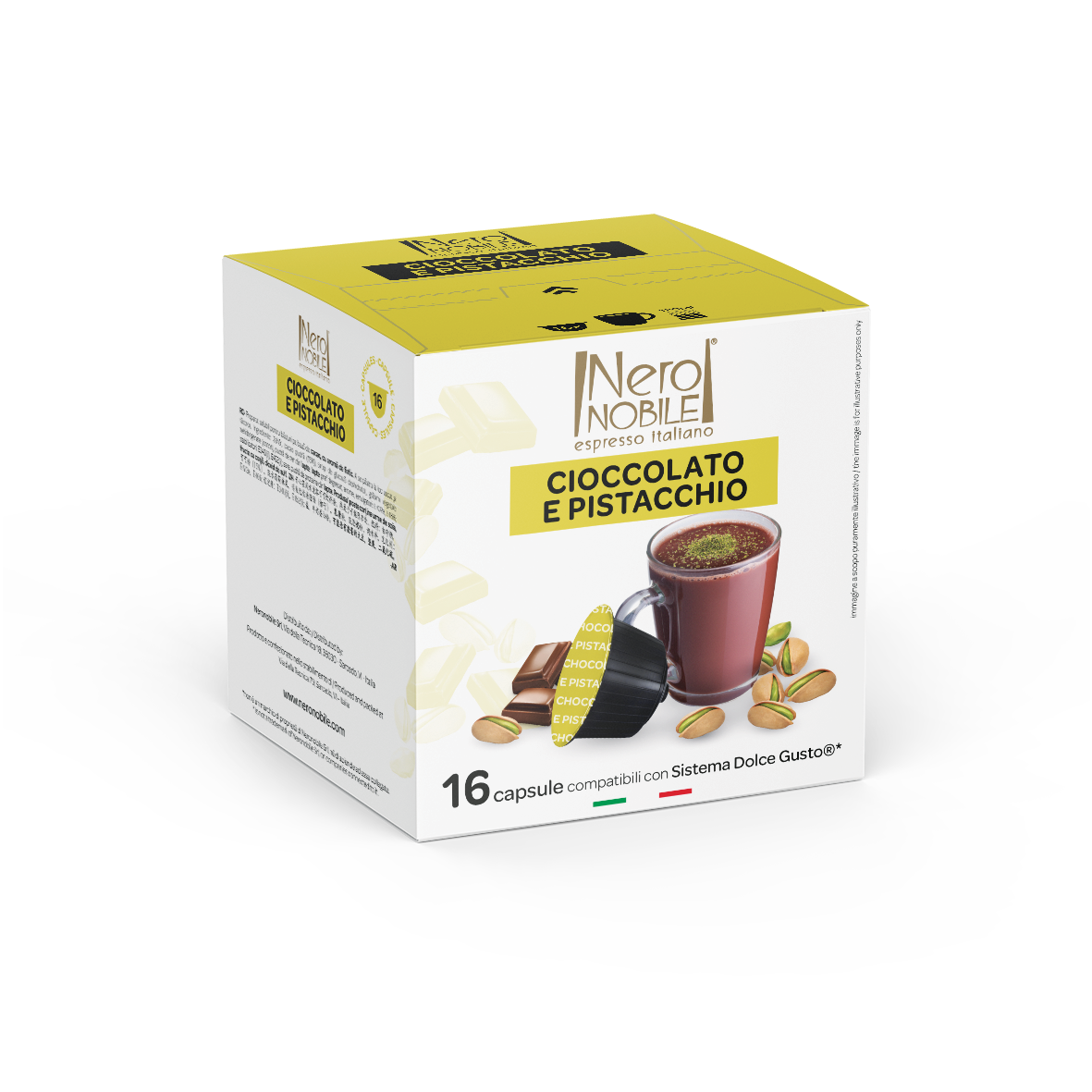 Купить кофе в капсулах Neronobile Cioccolato pistacchio, для кофемашин Dolce Gusto, 16 шт, цены на Мегамаркет | Артикул: 100047899894