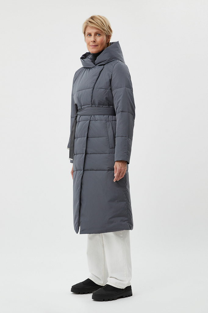 Пальто женское Finn Flare FAB110217 серое XL