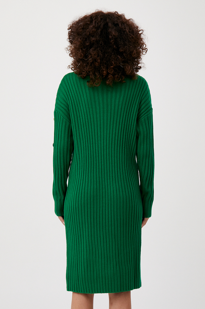 Платье женское Finn Flare FWB11130 зеленое M