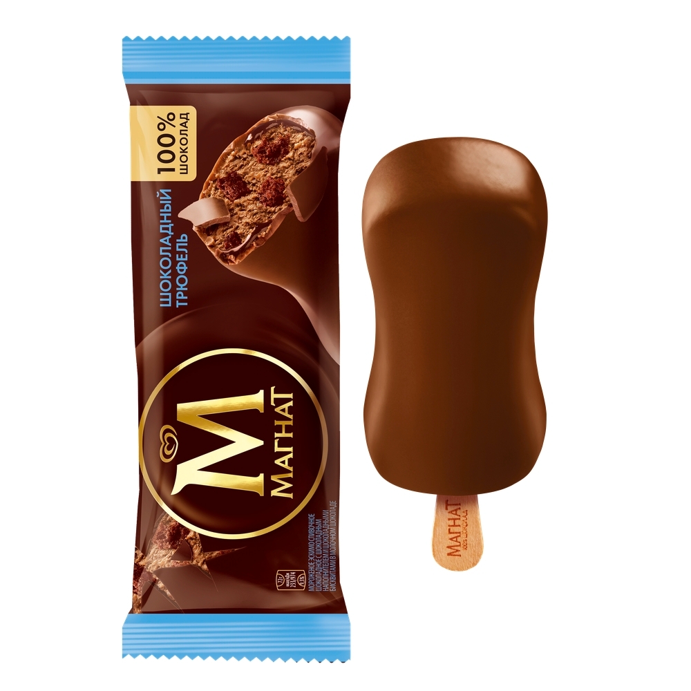 Мороженое Магнат шоколадный трюфель, эскимо, 72 г