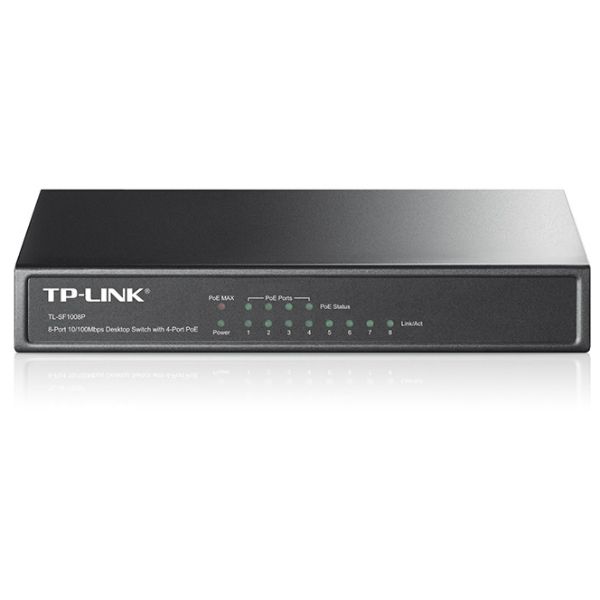 Коммутатор TP-LINK TL-SF1008P Black, купить в Москве, цены в интернет-магазинах на Мегамаркет