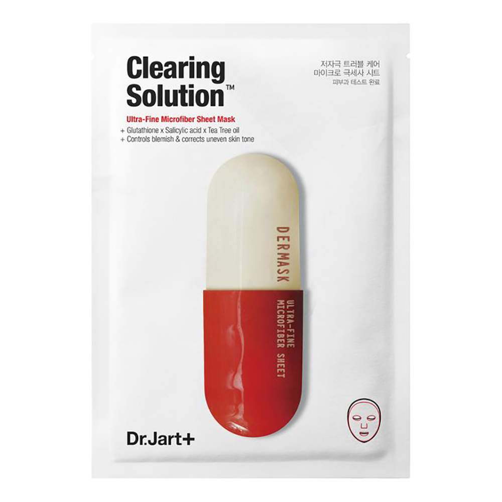 Тканевая маска Dr.Jart++ Dermask Clearing Solution очищающая, 1 шт., 27 г - купить в K-Beauty Shop, цена на Мегамаркет