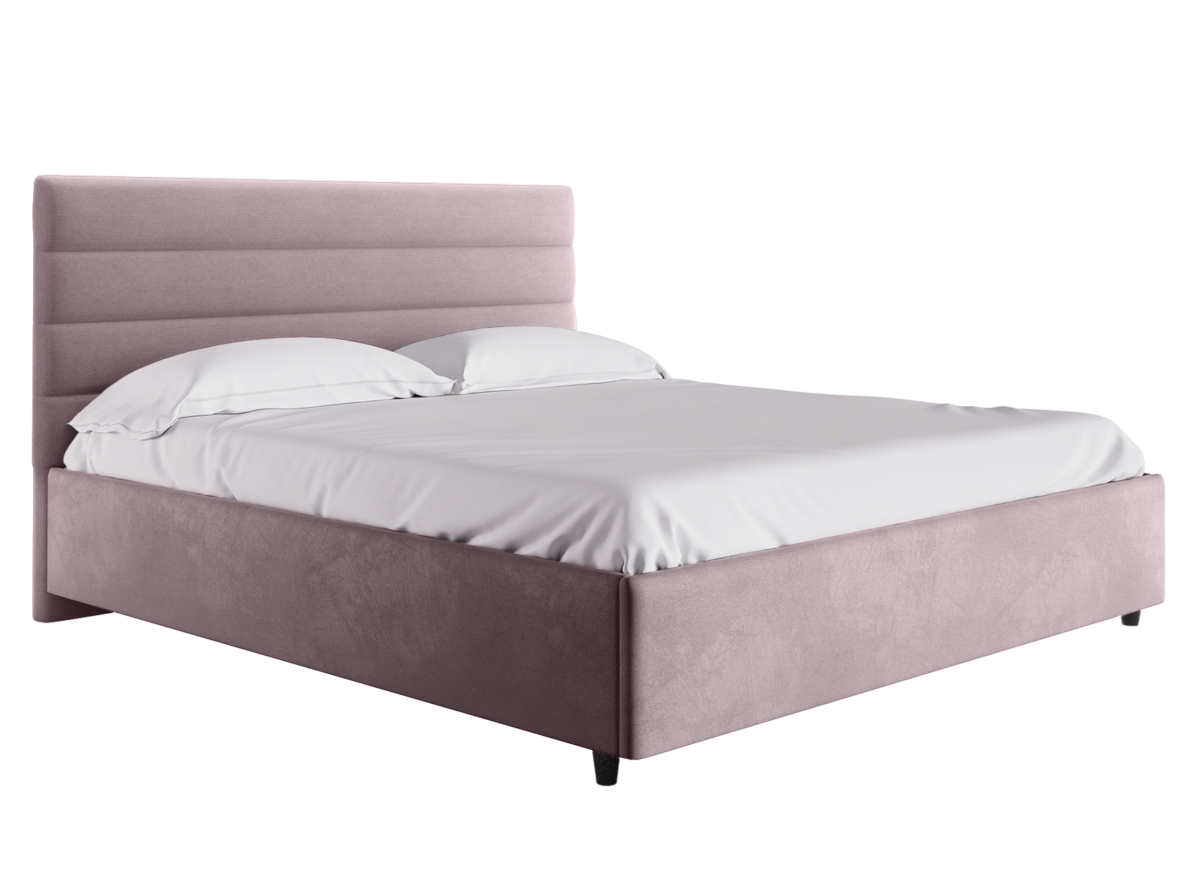 Двуспальная кровать с подъемным механизмом Франческа ПМ Розовый, велюр, 1600 Х 2000 мм
