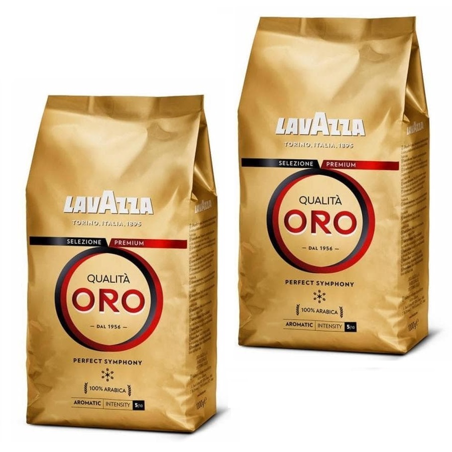Кофе в зернах Lavazza Qualita oro 1 кг х 2 шт - купить в ООО ДАР, цена на Мегамаркет