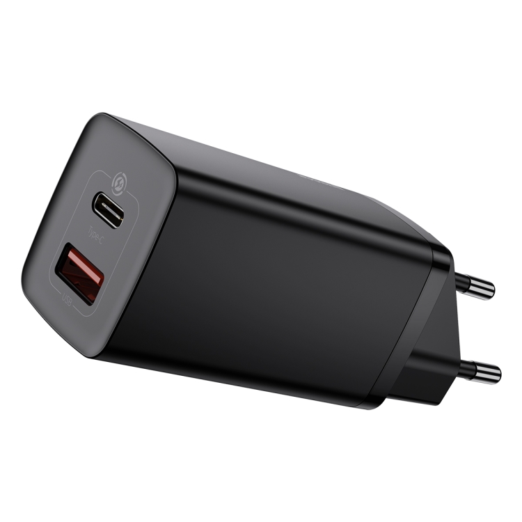 Сетевое зарядное устройство Baseus GaN2 Lite Quick Charger C+U 65W EU CCGAN2L-B01 Чёрный - купить в GIROMIR, цена на Мегамаркет