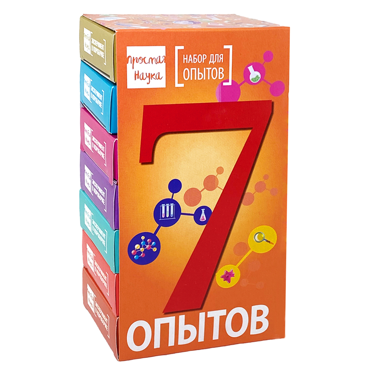 Набор для опытов для детей 7 в 1 Простая наука, химические опыты для детей,  подарок - отзывы покупателей на Мегамаркет