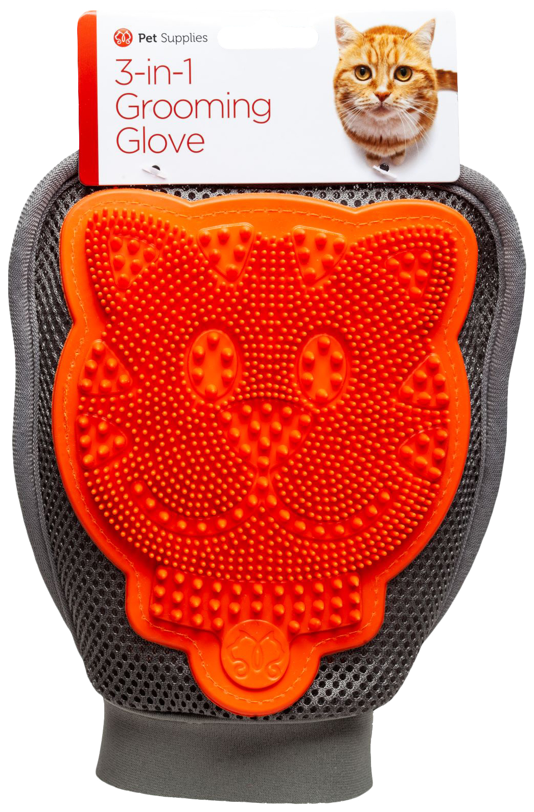 Варежка Bamboo Cat 3in1 grooming glove для удаления выпавшей шерсти, для кошек