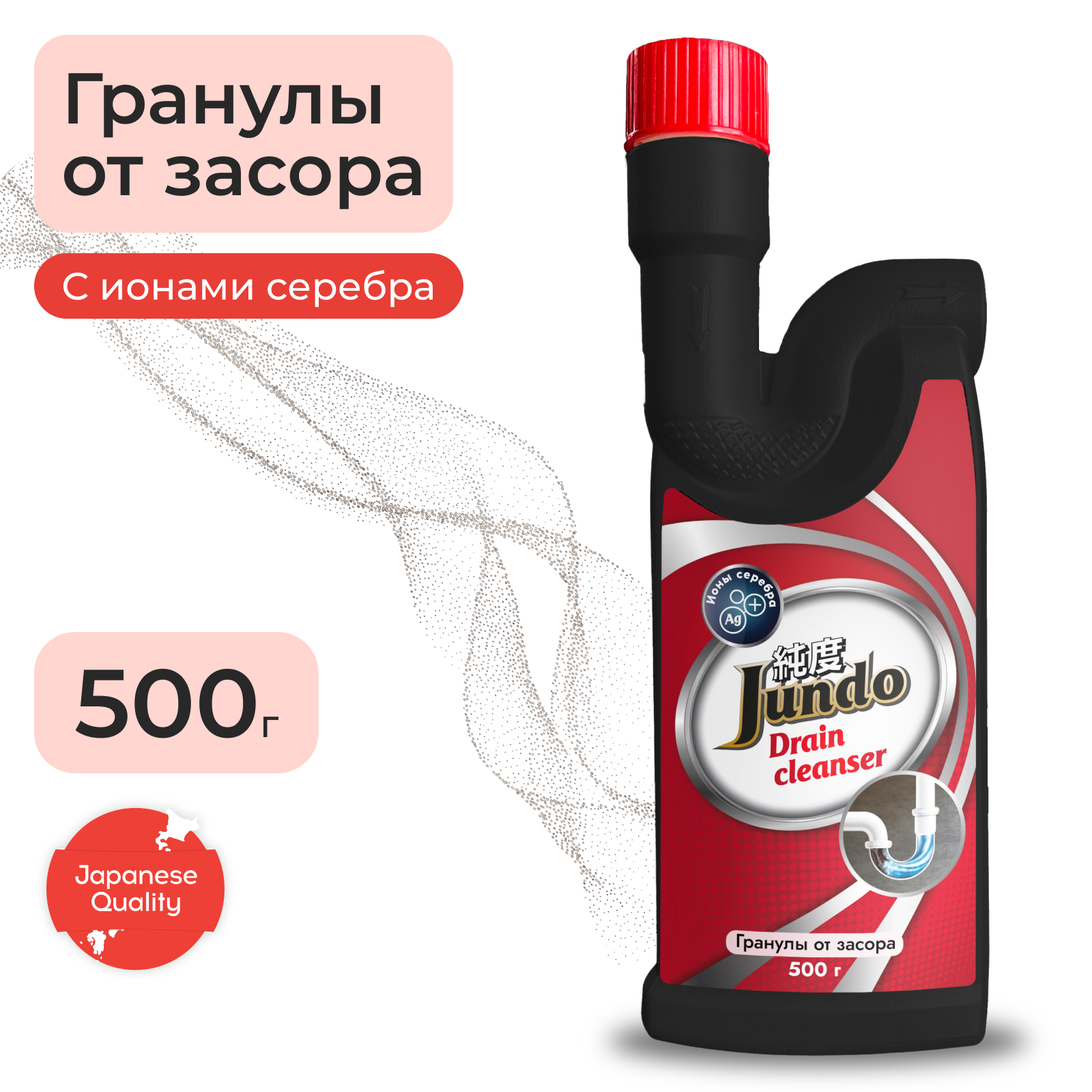 Средство для устранения засоров концентрированное Jundo 500 гр - купить в Мегамаркет Владивосток, цена на Мегамаркет
