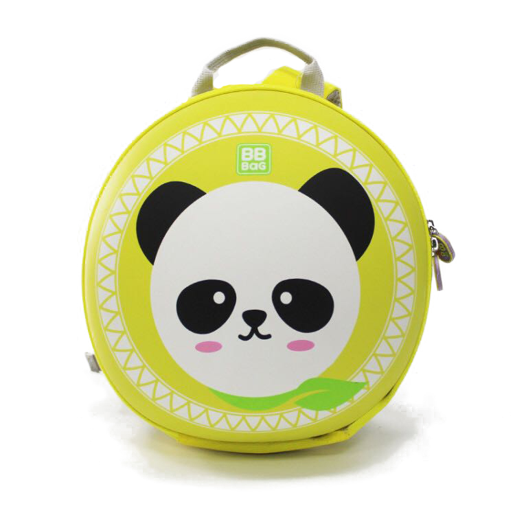 Рюкзак детский BABYBAG на молнии с жесткой спинкой, "Панда"