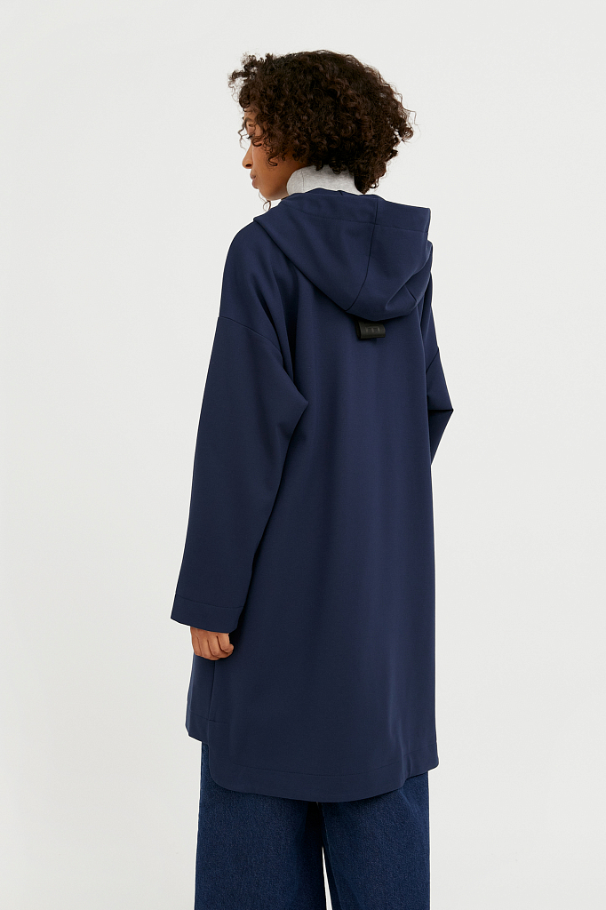 Пальто женское Finn Flare B21-32015 синее XL