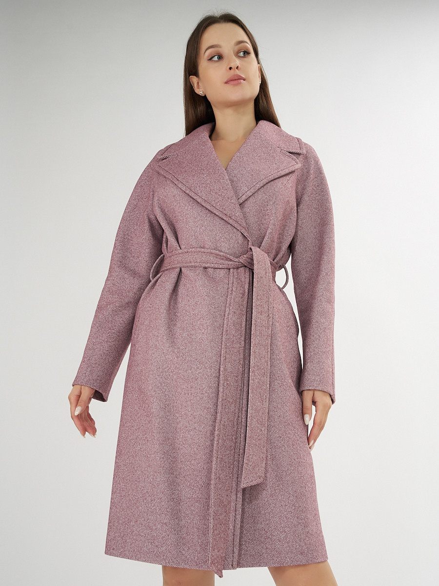 Пальто женское MTFORCE 42038 фиолетовое 54 RU