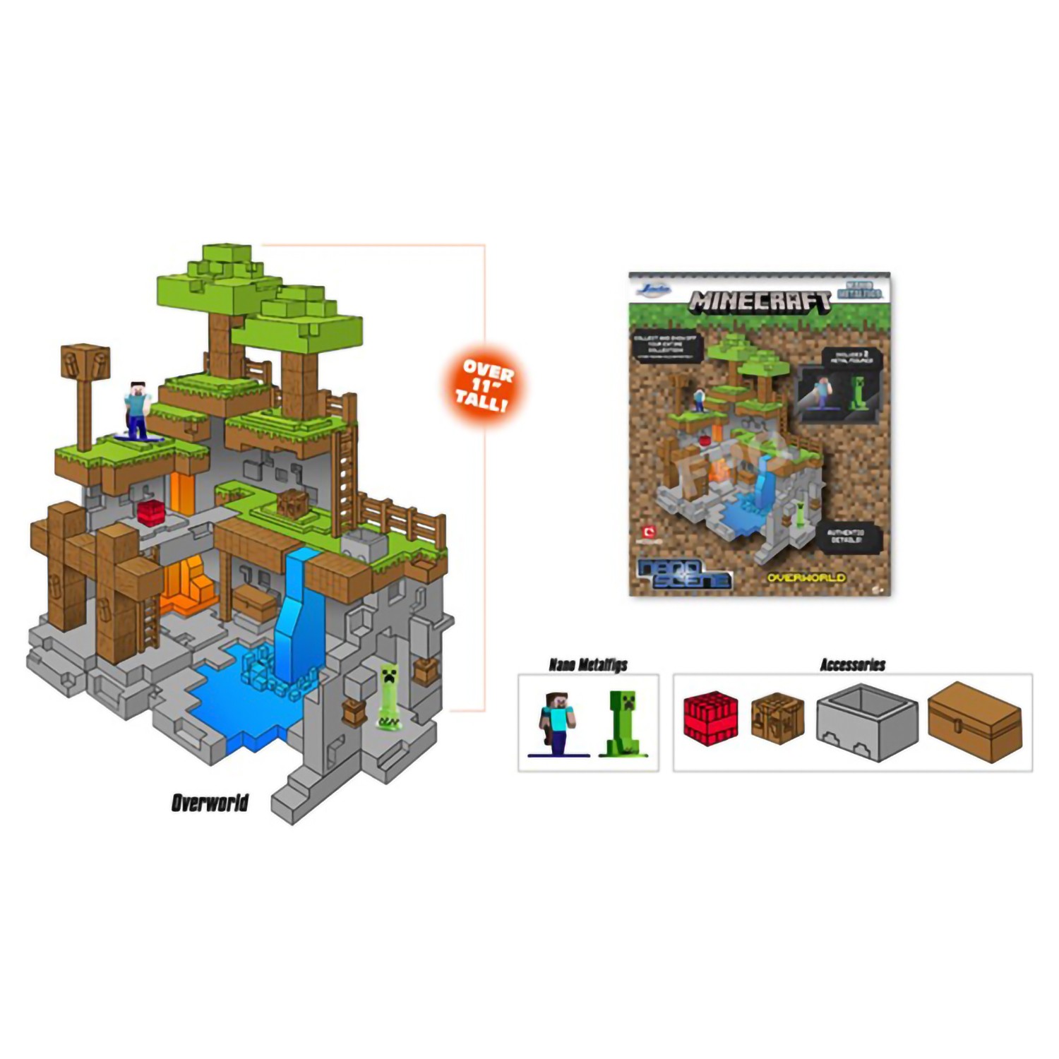 Конструктор Jada Toys Фигурка Minecraft - Разрушенная пещера 40 см 113517