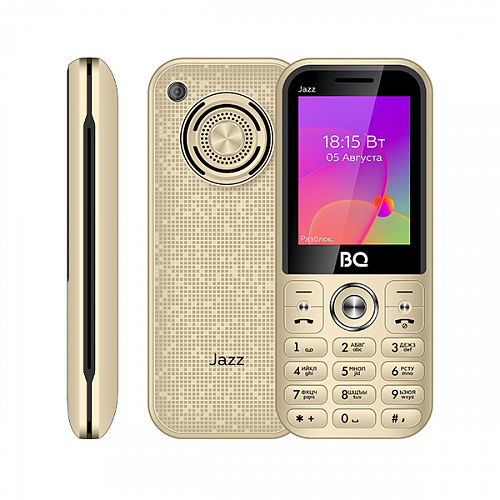 Мобильный телефон BQ 2457 Jazz Gold - купить в Официальный магазин BQ и Blackton, цена на Мегамаркет
