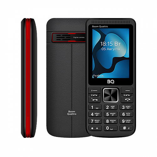 Мобильный телефон BQ 2455 Boom Quattro Black - купить в АШАН - СберМаркет, цена на Мегамаркет