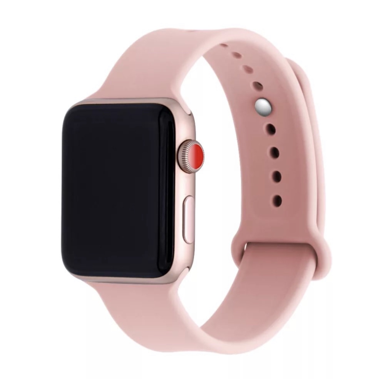 Ремешок монобраслет Apple Watch Series "L" 38mm/40mm/41mm (розовый) - купить в Айсотка, цена на Мегамаркет