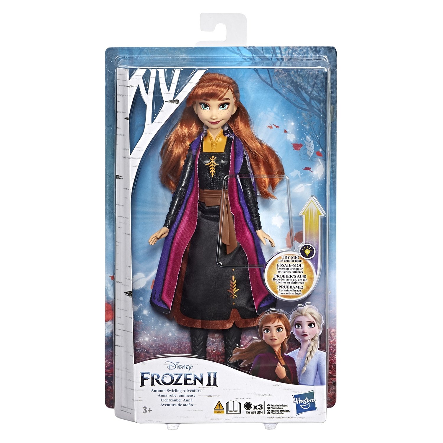 Купить кукла Холодное Сердце 2 Анна в сверкающем платье Hasbro Disney  Princess E6952/E7001, цены на Мегамаркет